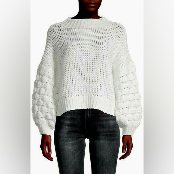 RD Style Sweaters - RD Style ivory balloon sleeve sweater size small.  NWOT